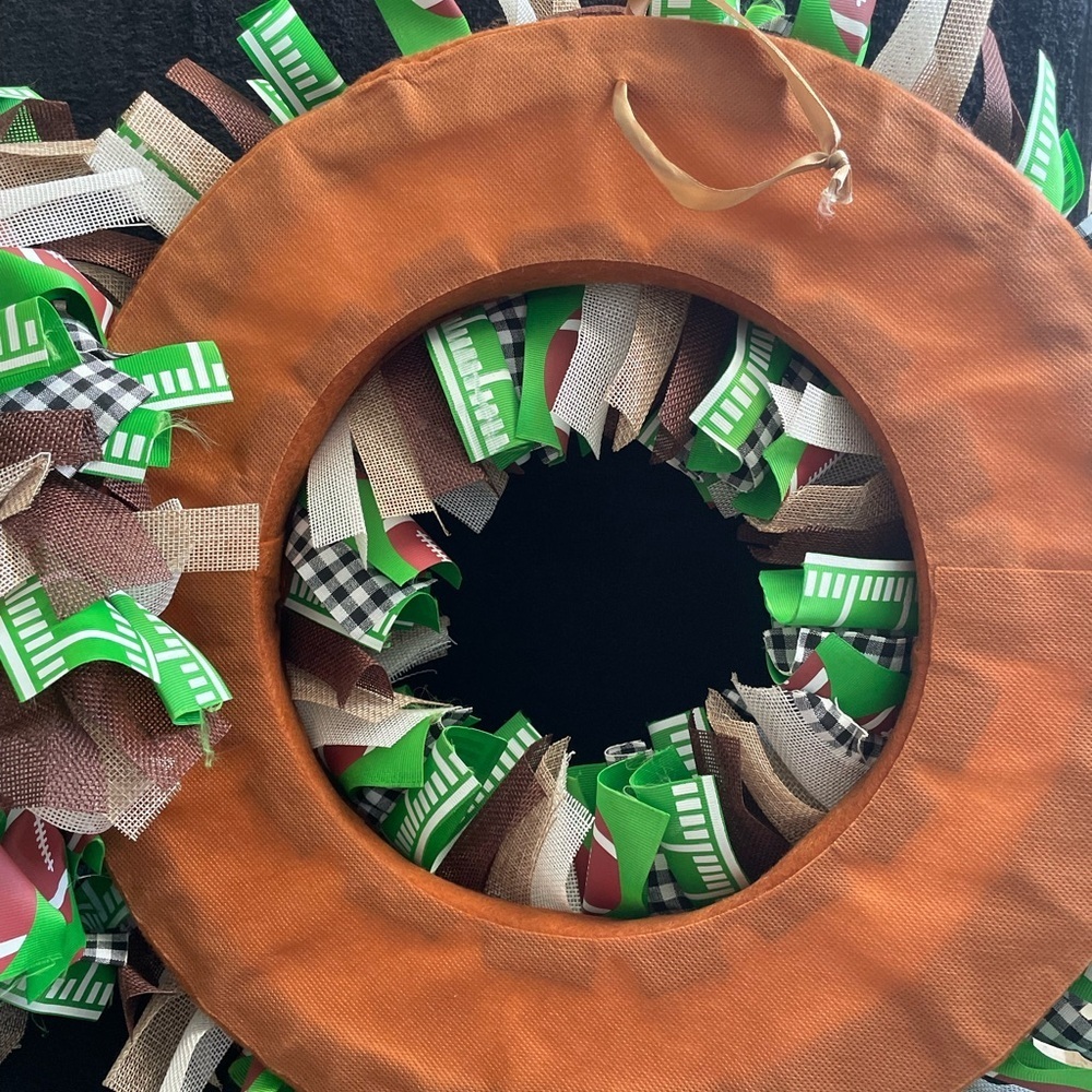 NWT 2 “Celebrate It” Football Themed Wreath & Door Decor Banners - Picture 3 of 13